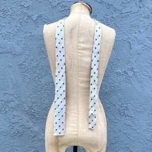 Vintage mod skinny tie in blue Beau Brummell